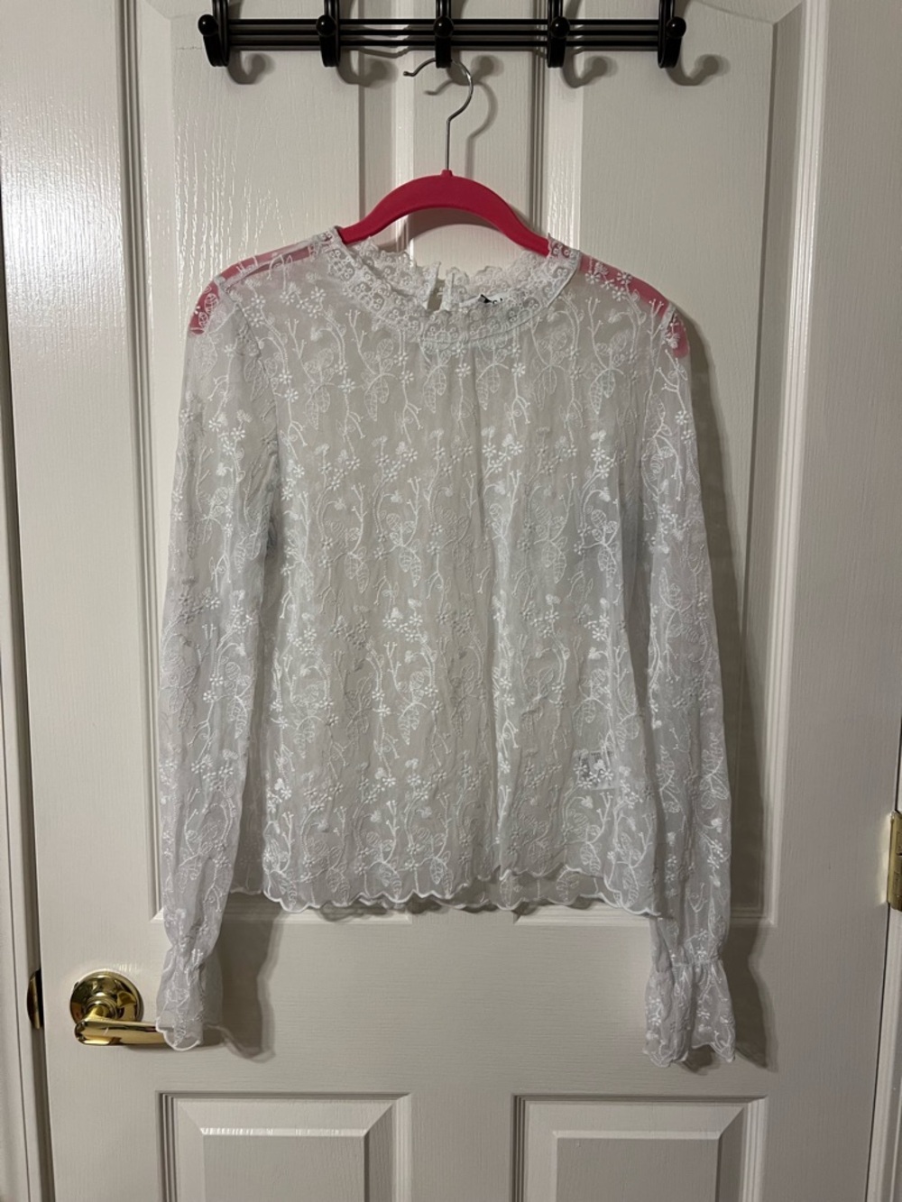 And Now This White Lace Layering Top